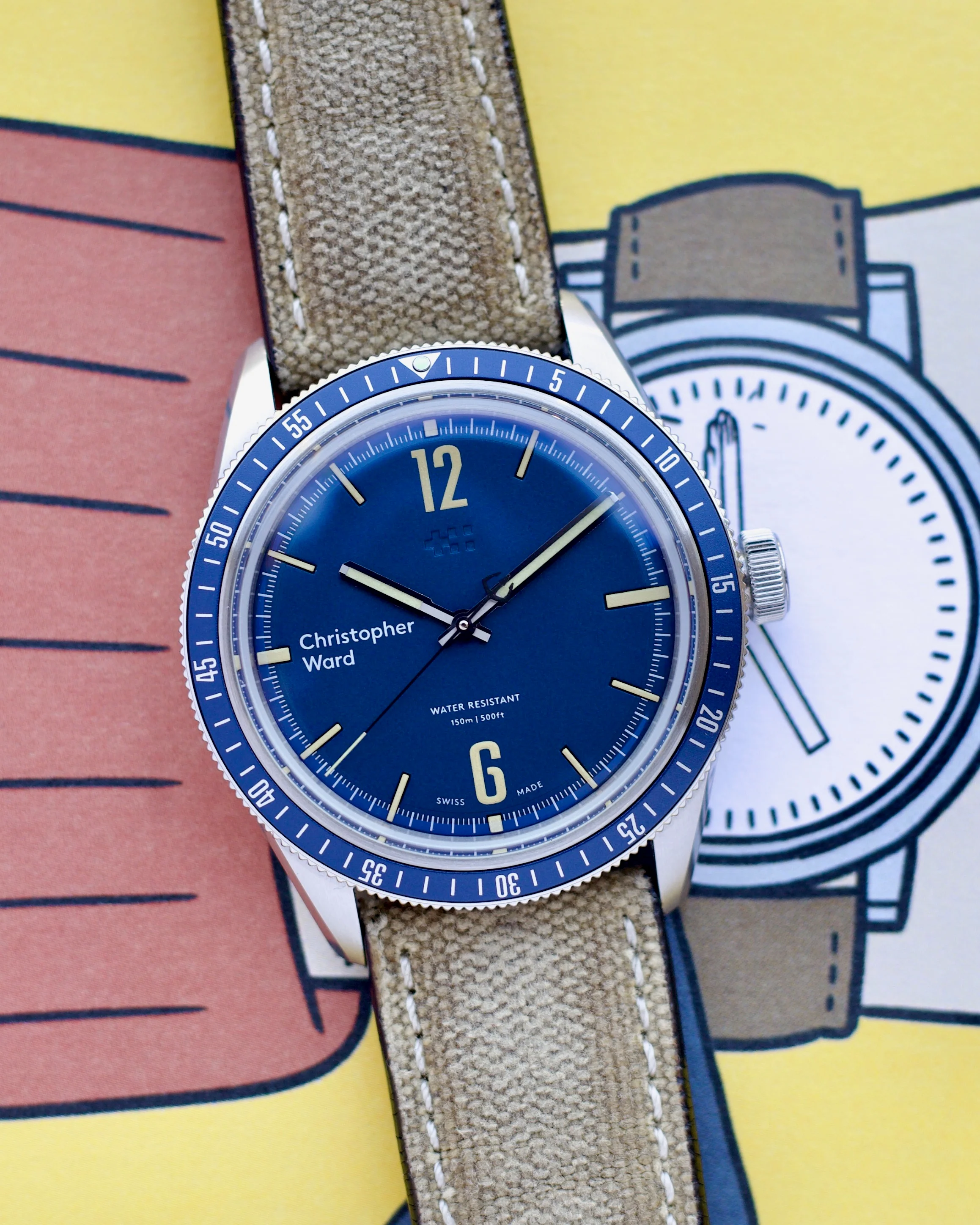 2020 Christopher Ward C65 Trident Diver Blue Dial S65-41H3H1-S0BB0 41mm