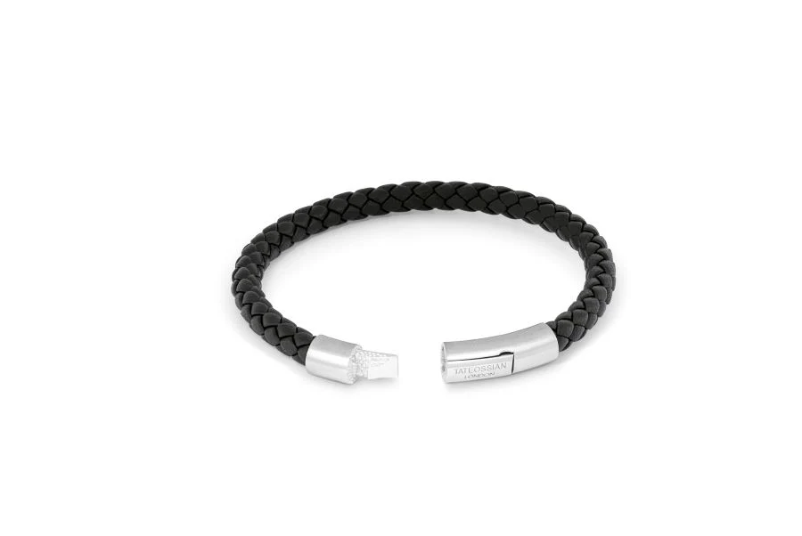 TATEOSSIAN Black Sterling Silver Tubo Charles Taito Bracelet BL7255 L - Image 2