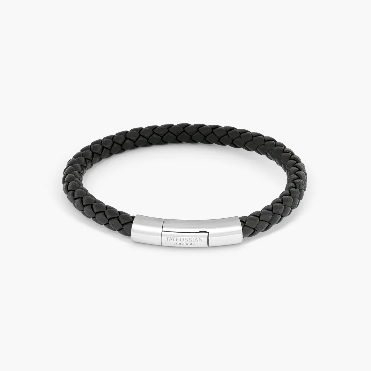 Black Sterling Silver Tubo Charles Taito Bracelet BL7233