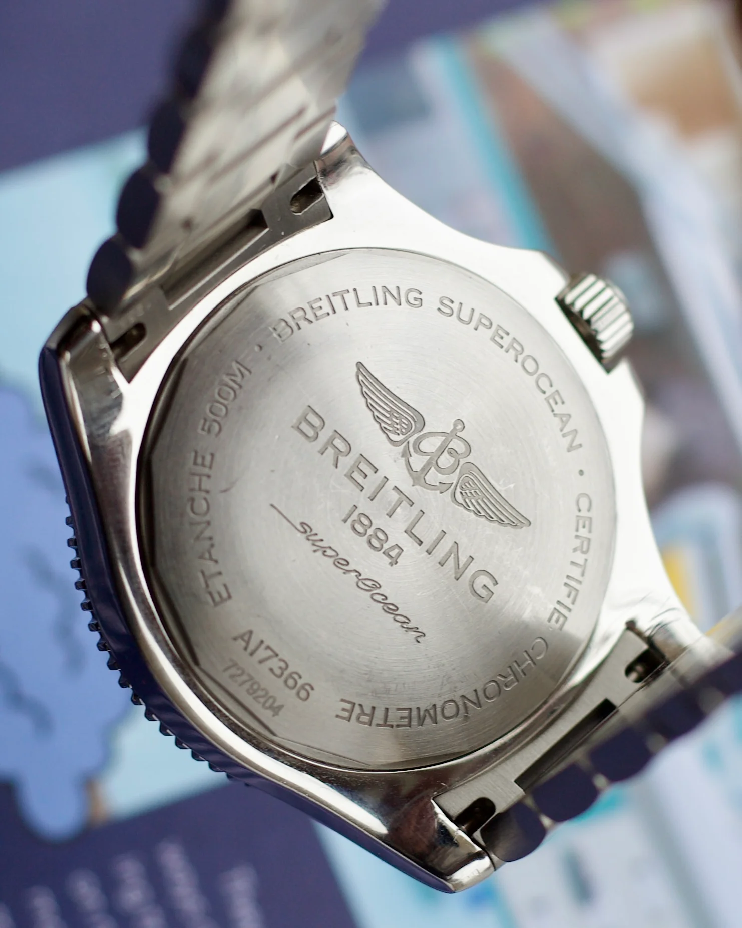 2020 Pre-Owned Breitling Superocean Blue A17366D81C1A1 42mm - Image 2