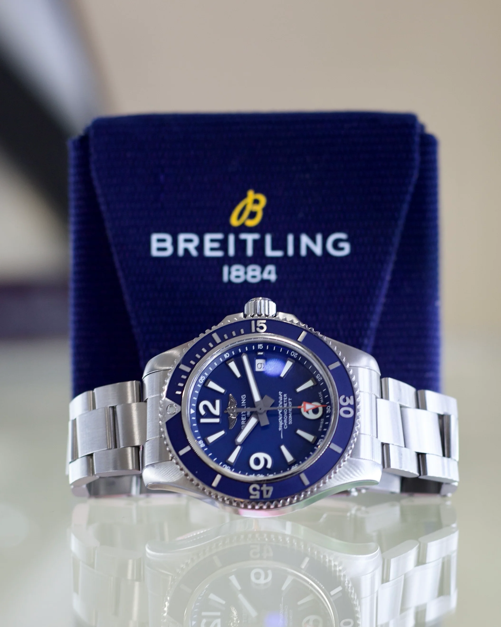 2020 Pre-Owned Breitling Superocean Blue A17366D81C1A1 42mm - Image 6