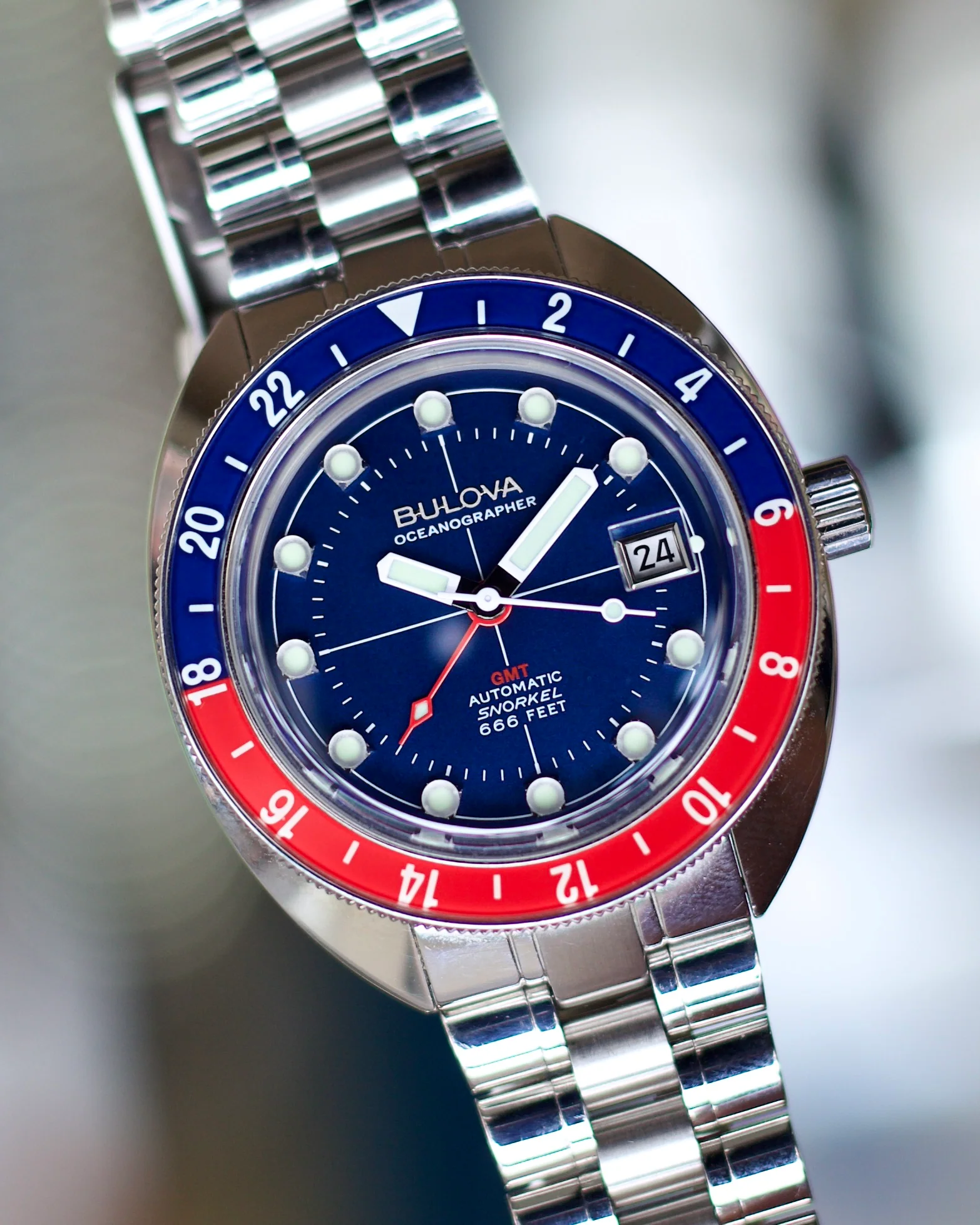2023 OCEANOGRAPHER SNORKEL PEPSI GMT 96B405 41MM