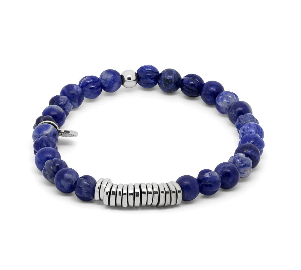 TATEOSSIAN  Classic Discs bracelet with sodalite and sterling silver BL1044 L