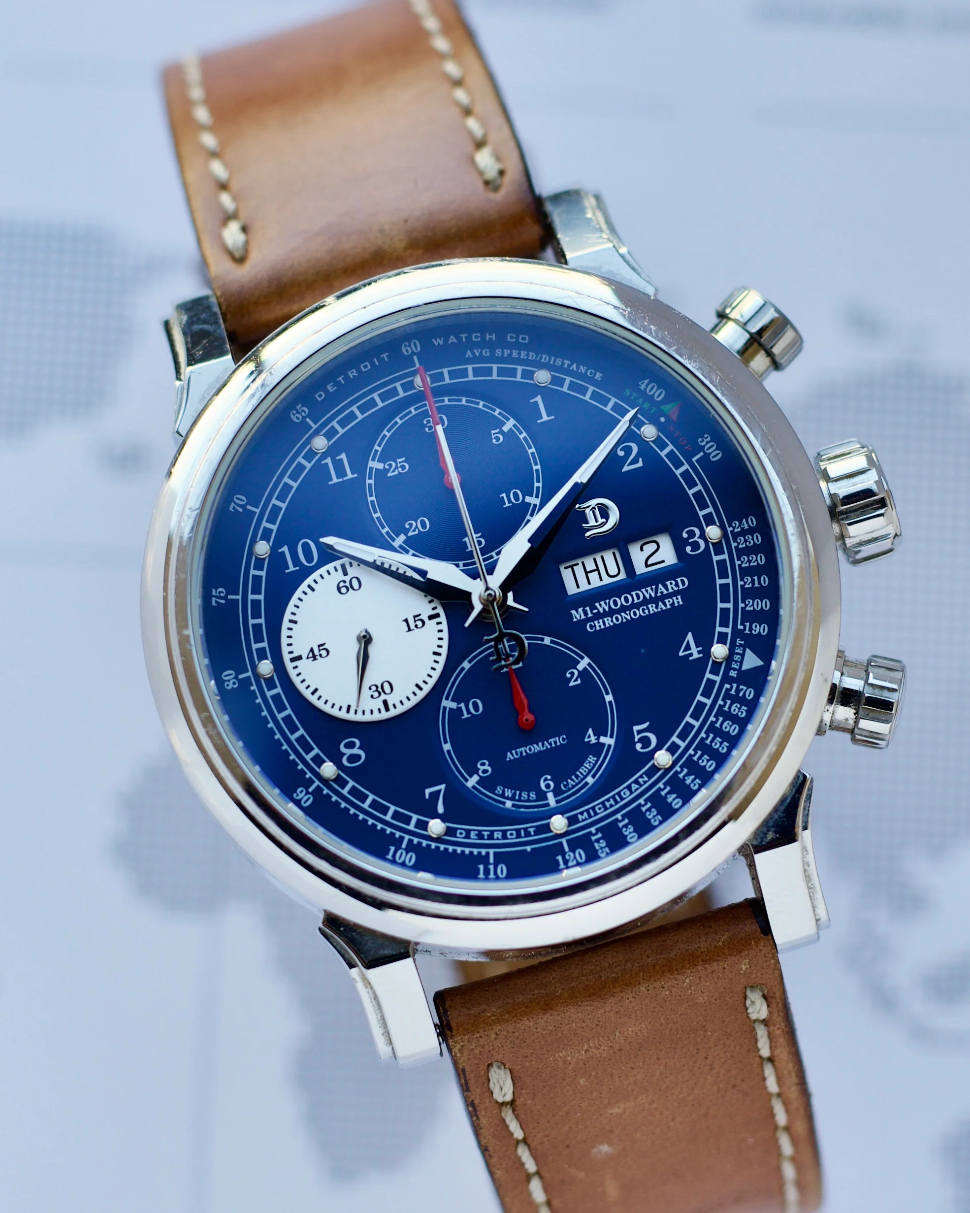 2022 Detroit WC M1-Woodward Classic Chronograph Exhibition 42mm