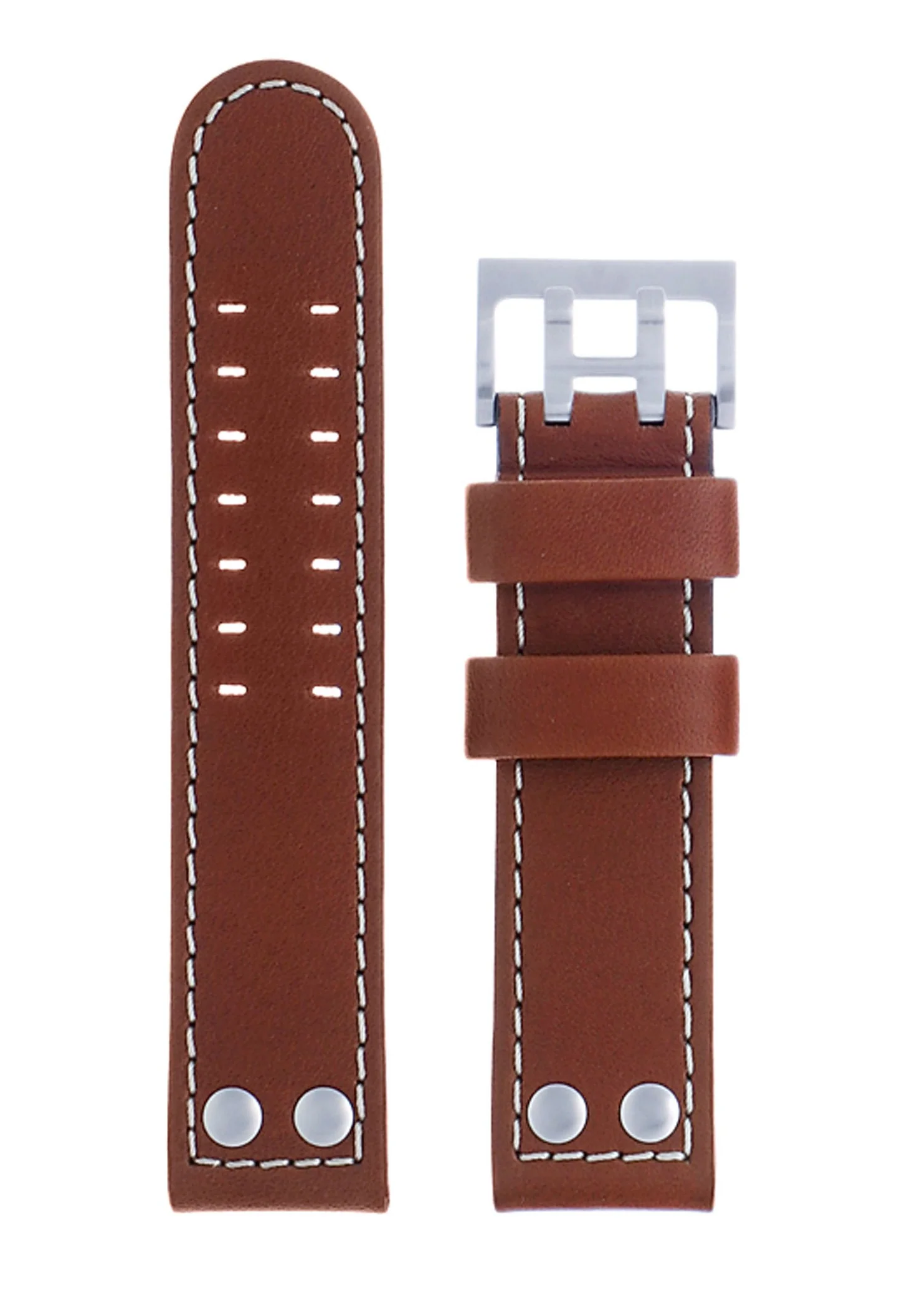 Khaki Aviation BROWN STRAP H690.776.103 X-Wind 22mm