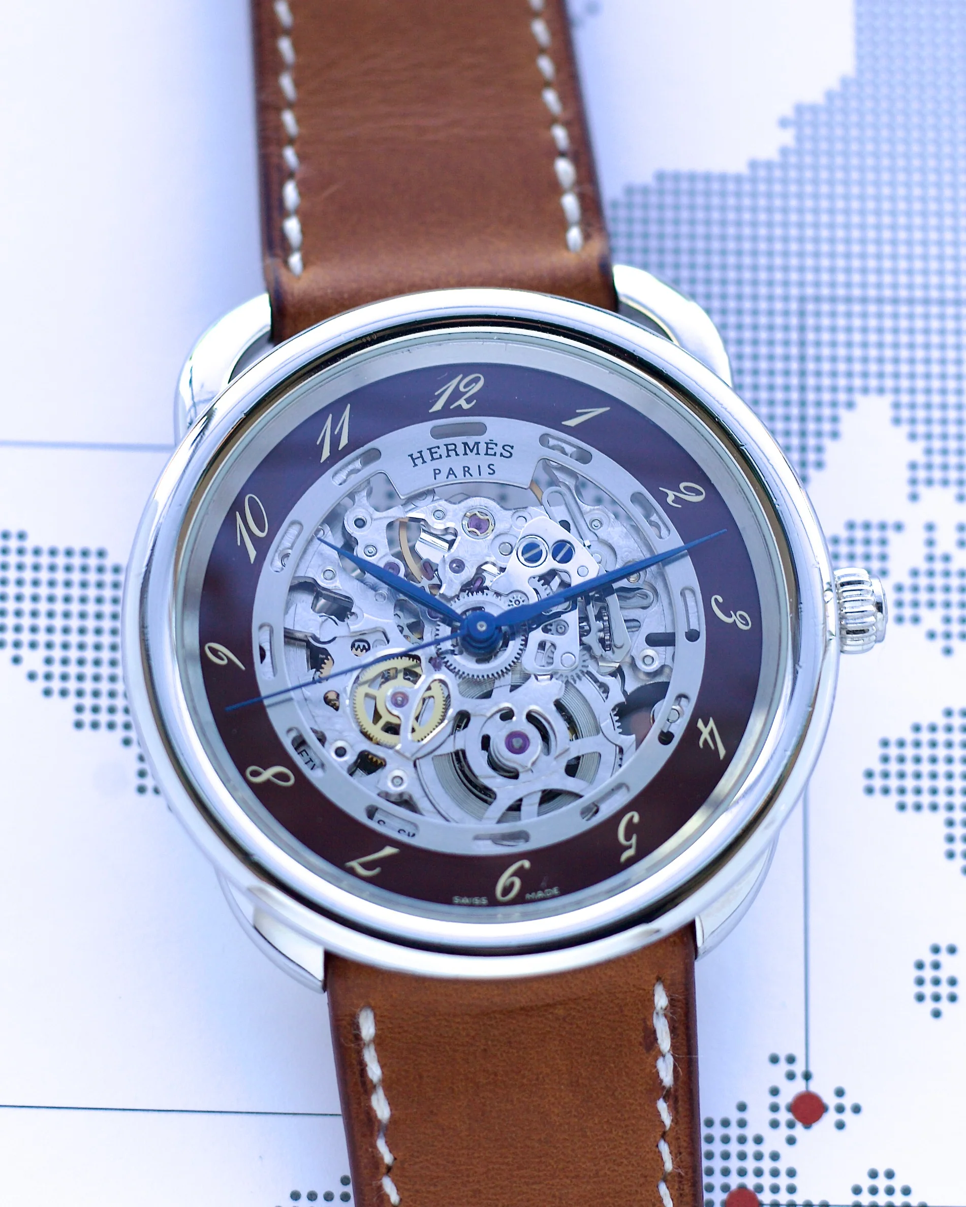 2010 Hermès Arceau Squelette AR6.710a 41mm