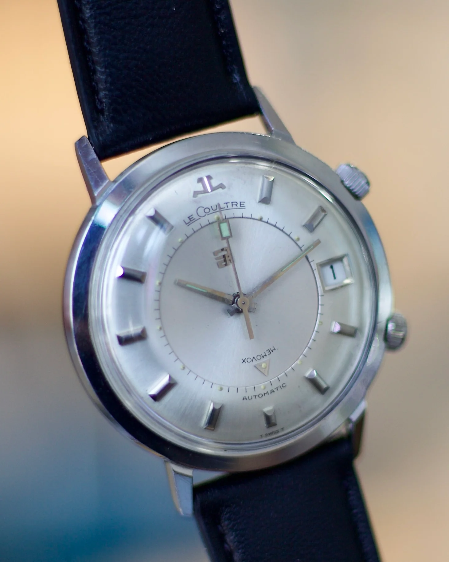 1970's Le Coultre Memovox Alarm Automatic Date Cal 916 LeC on Dial 37mm - Image 2