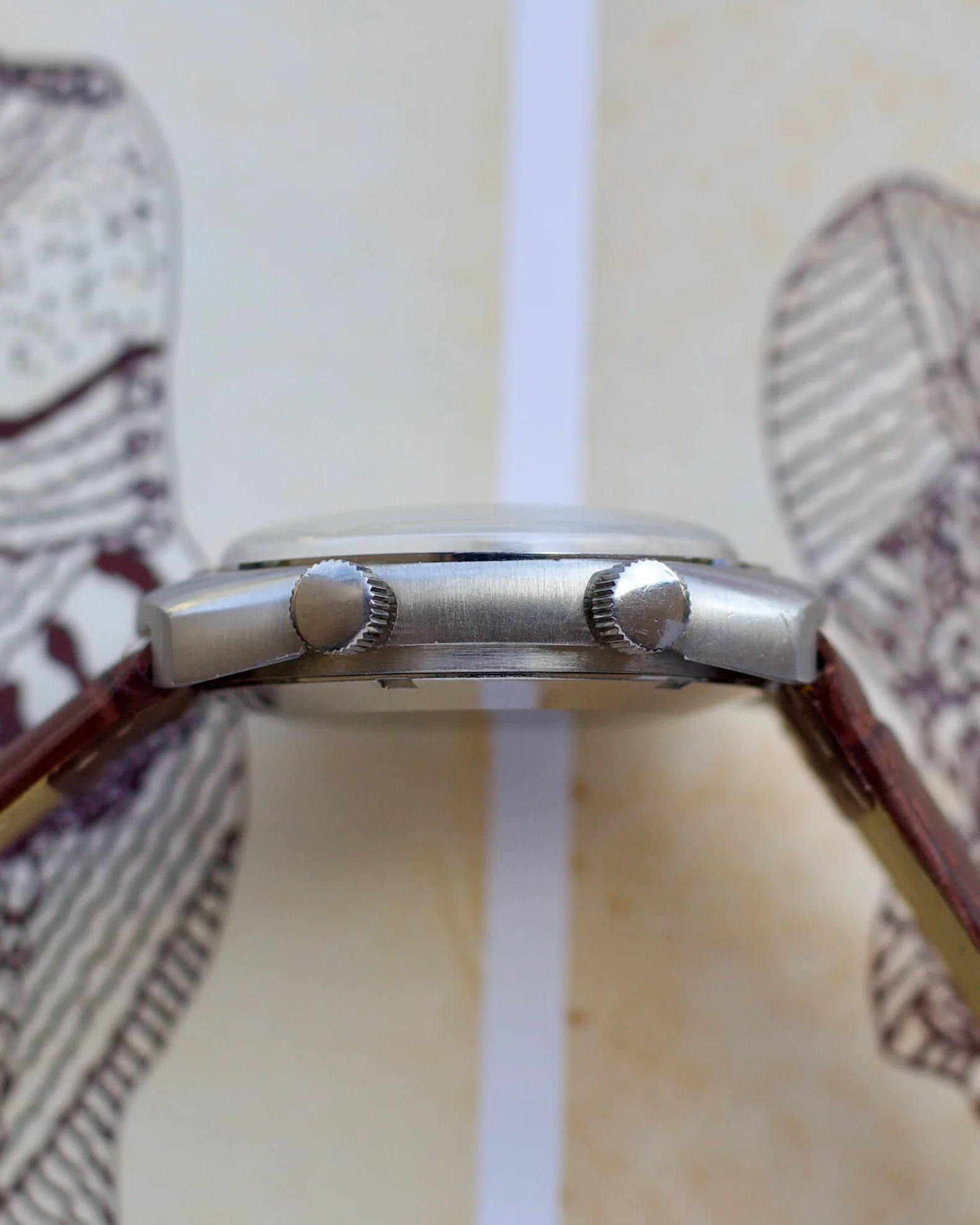 1970's LeCoultre "Memovox" Ref 9508 SS HPG Auto-Date 37mm - Image 4