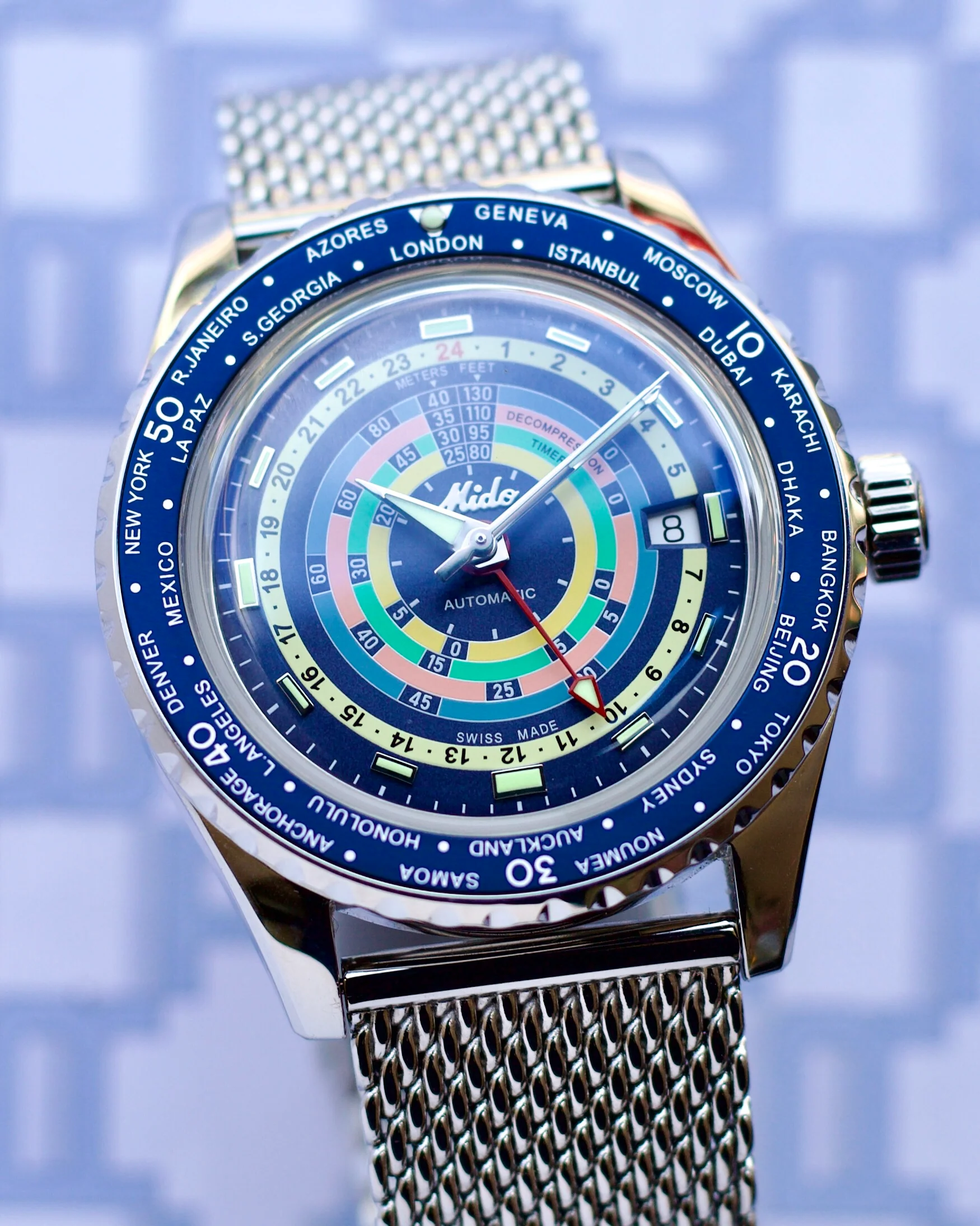 2025 Mido Ocean Star GMT Decompression Worldtimer M026.829.17.041.00 40.5mm - Image 2