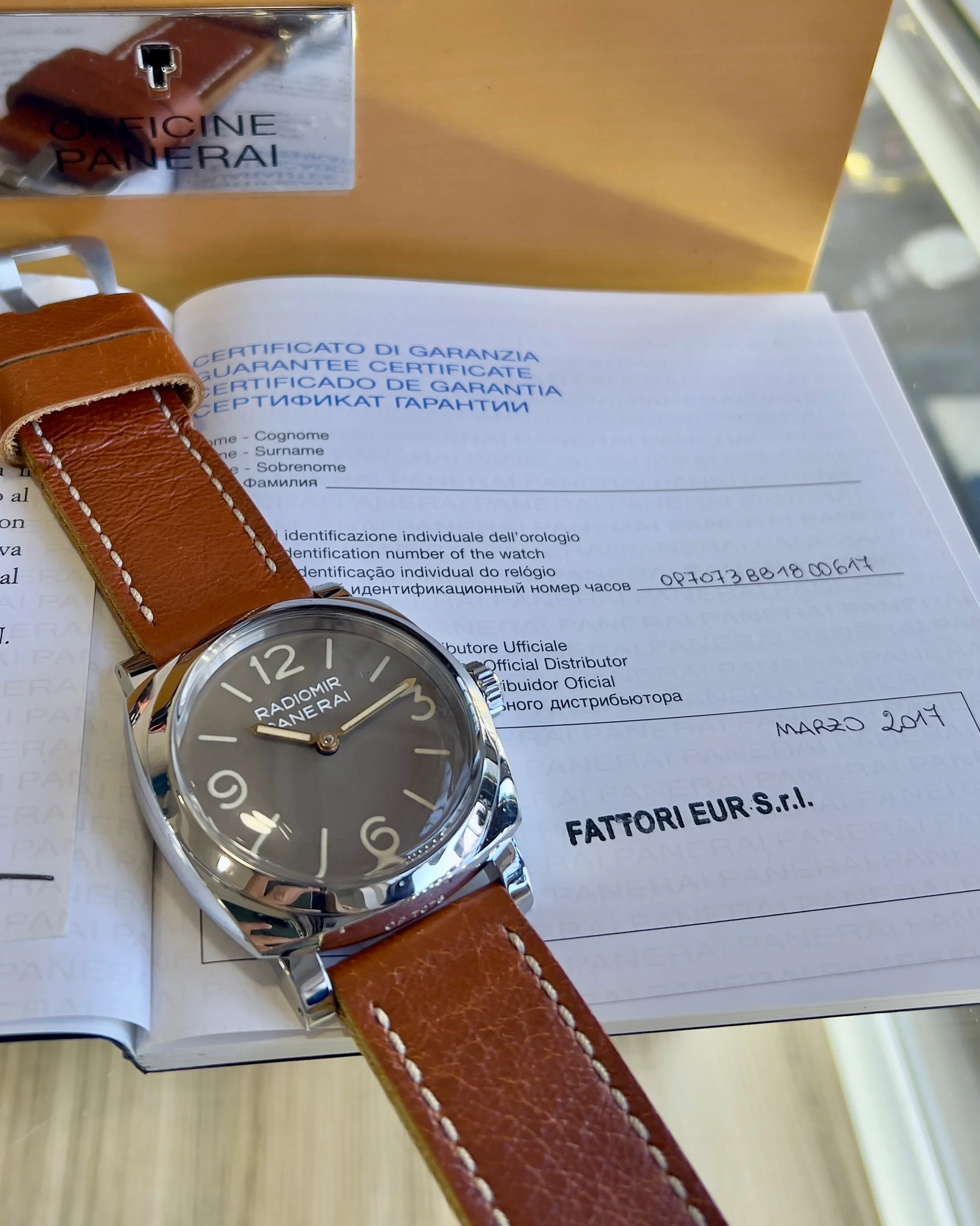 2017 Panerai PAM 00662 Radiomir 1940 3 Days Egiziano Piccolo 47mm - Image 7