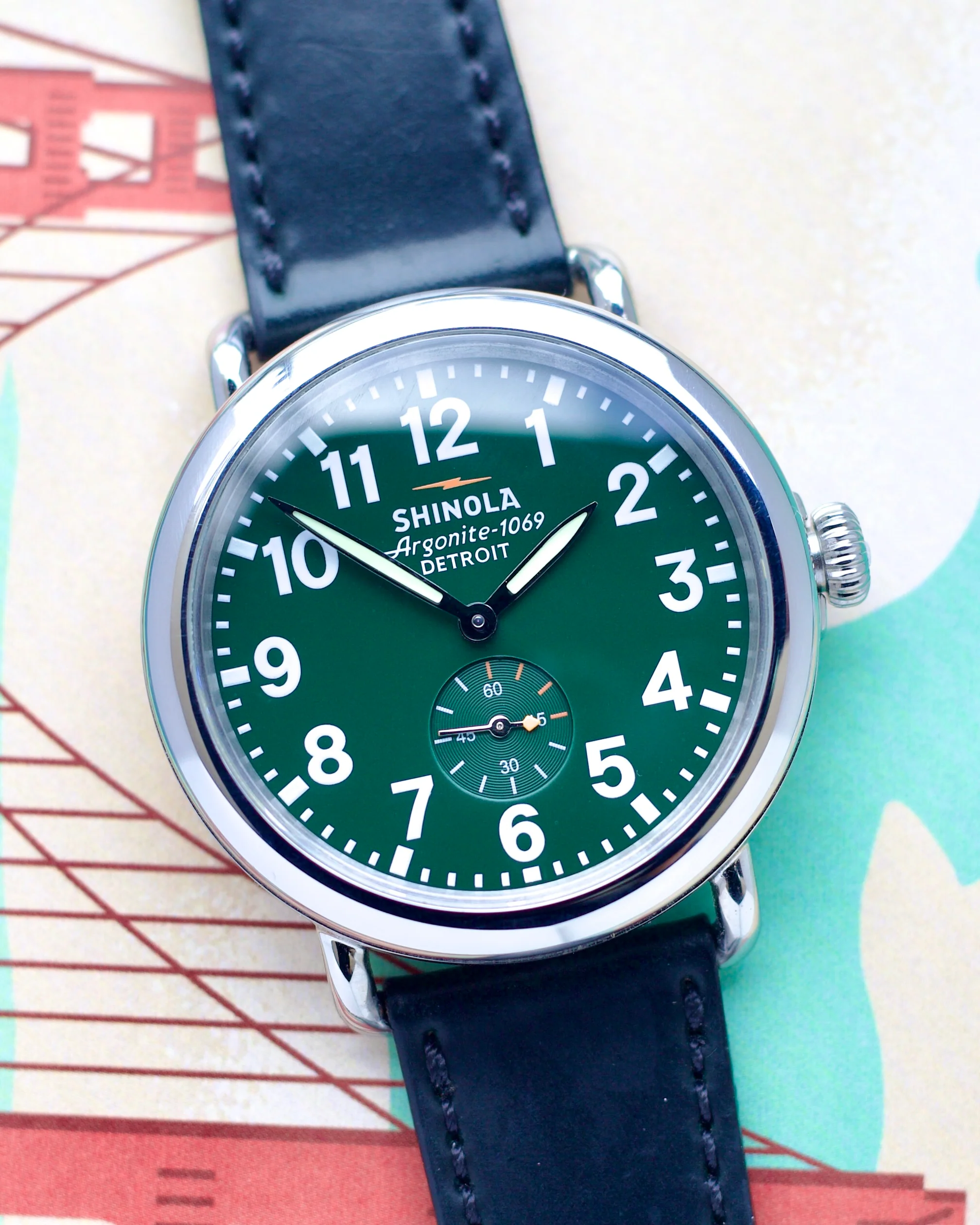 2024 Shinola Runwell Watch Argonite 1069 Quartz 41mm - Image 2