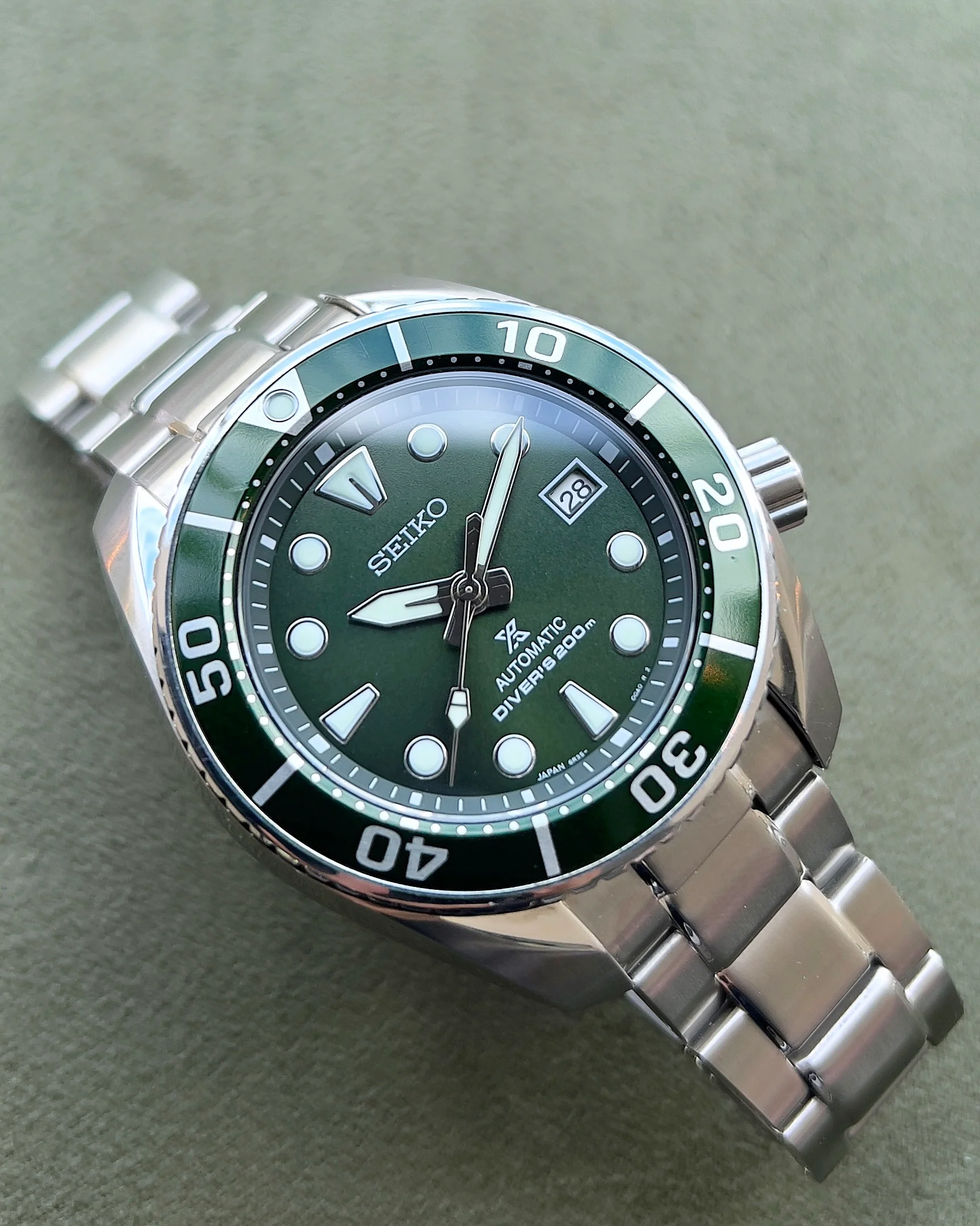 2022 SEIKO PROSPEX GREEN DIVER SUMO SPB103 45MM - Image 2