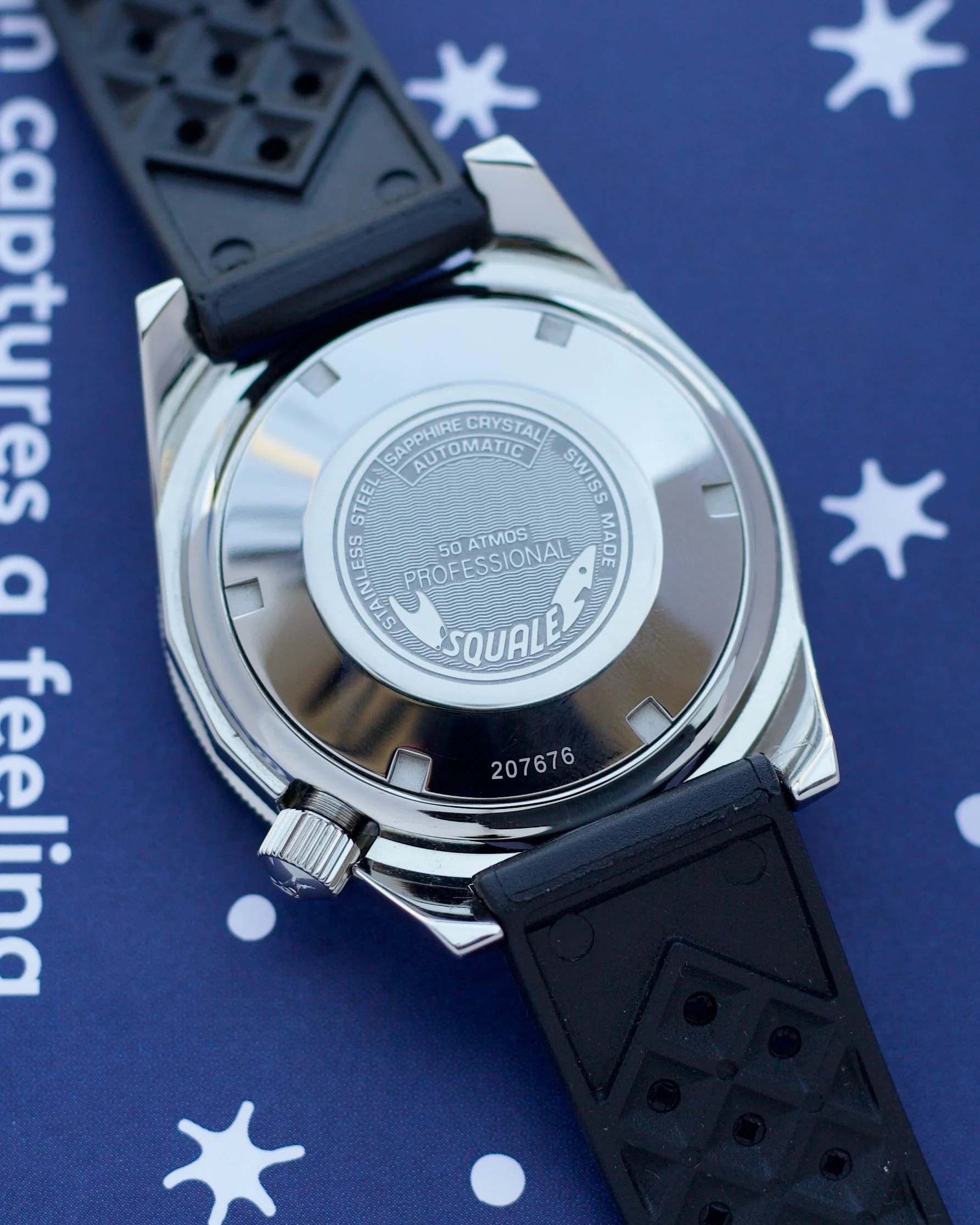 2025 SQUALE 1521 Blue Ray Rubber 50 Atmos 1521PROFD.HT 42mm - Image 2
