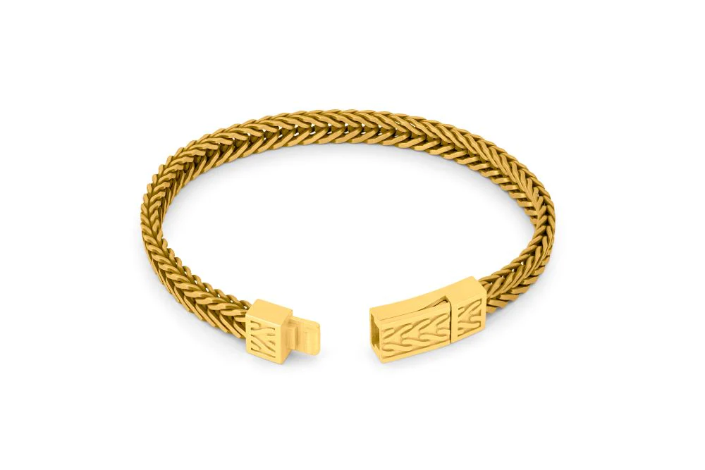 TATEOSSIAN Yellow Gold Plated Sterling Silver Click Coda Di Volpe Bracelet BR2851 M - Image 2